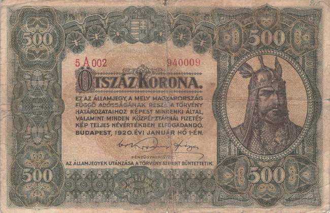 500 Korona 1920 p.65